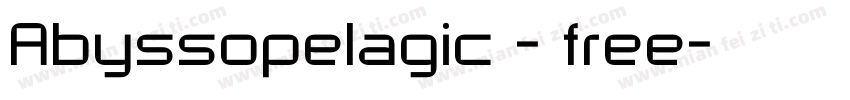 Abyssopelagic - free字体转换